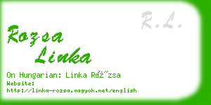 rozsa linka business card
